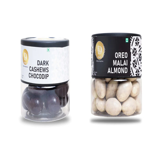 Cashew Chocodip & Oreo Malai Almond Dragees